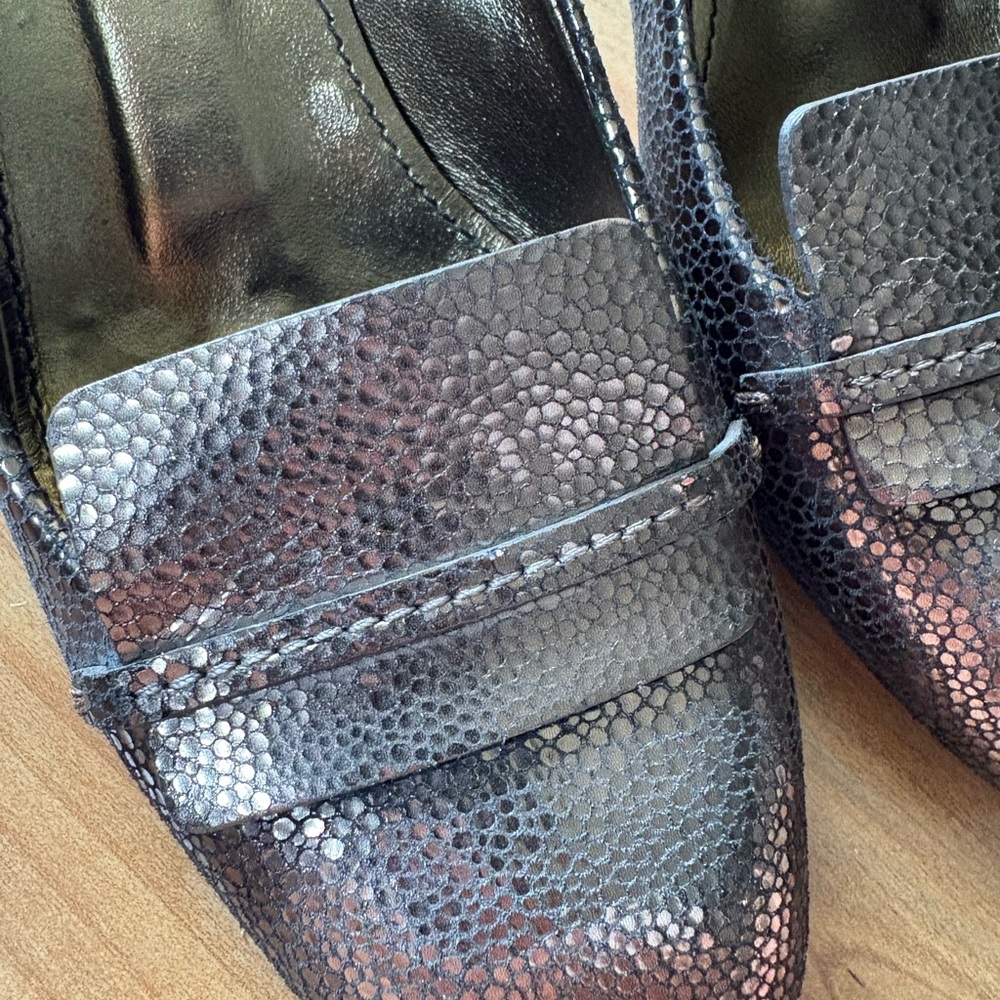 Lanvin Metallic Loafers - Picture 6 of 7